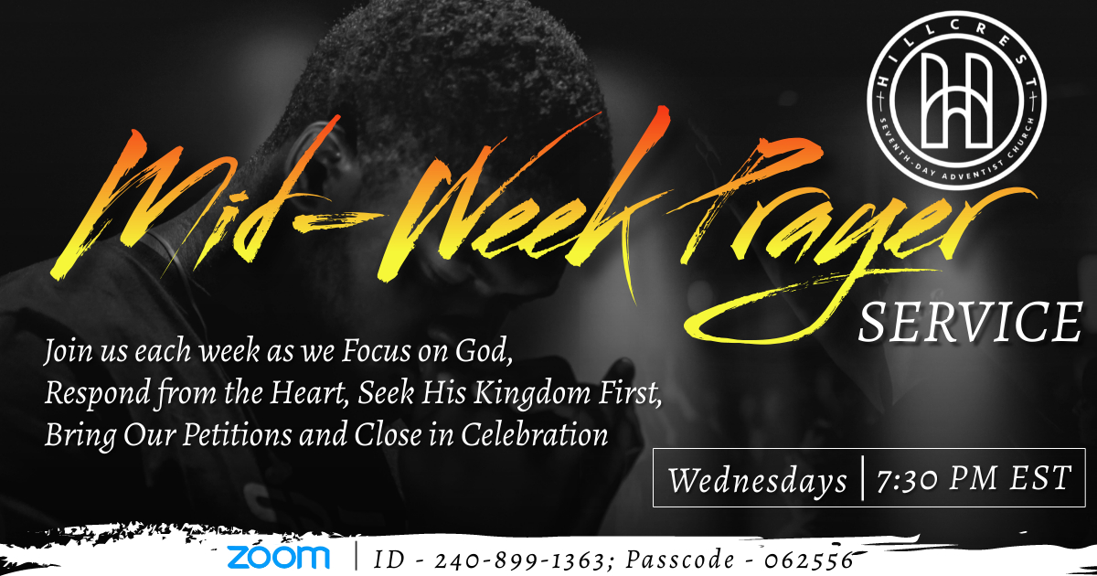 Mid-week Prayer Service flyer